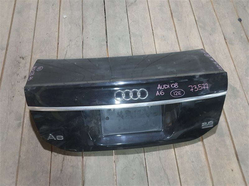 Крышка багажника Audi A6 4F2 BDX 2008 73577 (+14.05.20) С камерой заднего вида. Черная. 12Е (б/у)