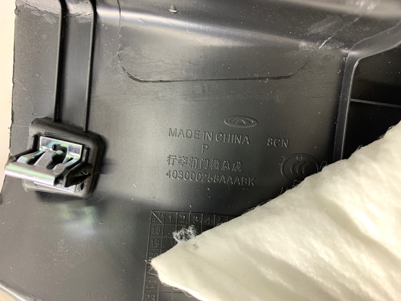 Обшивка багажника