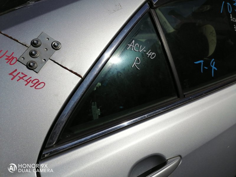 Форточка двери Toyota Camry ACV45 2ARFE 2008 правая