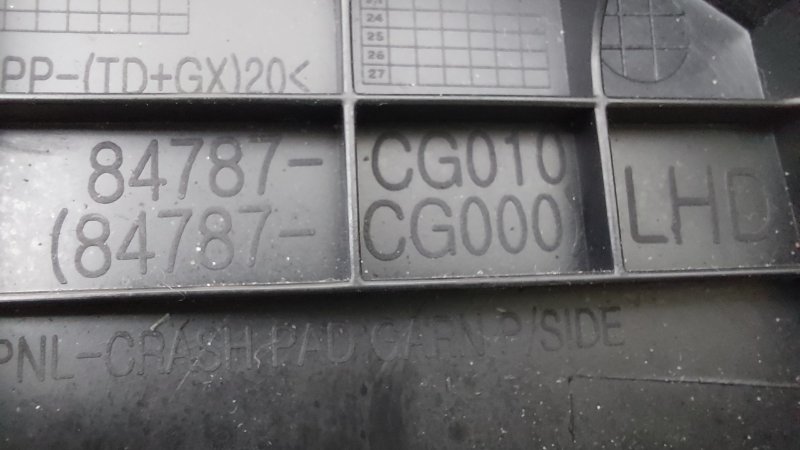 Накладка торпедо левая Staria 2021 US4 D4HB