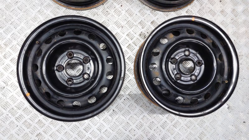 Диски штампованные комплект Hyundai I30 2008 FD G4FA 52910A6000 Б/У