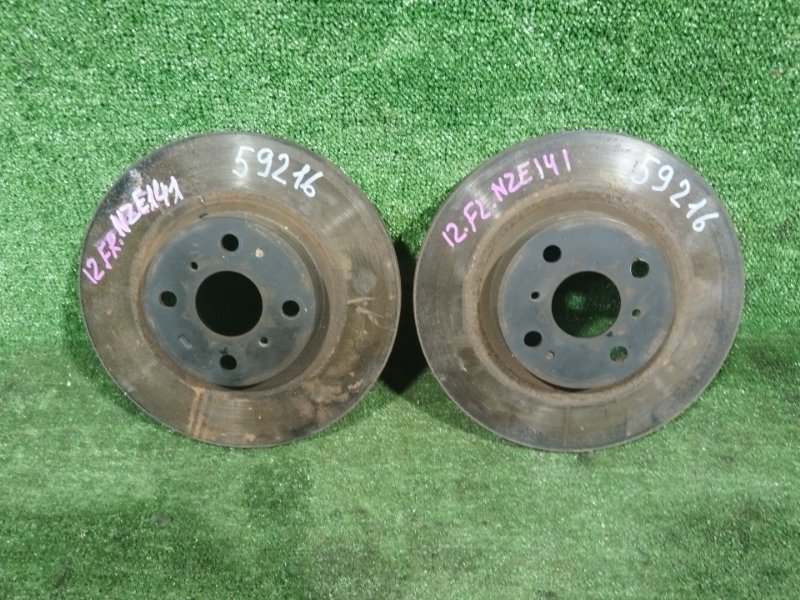 Диск тормозной передний пара передний TOYOTA COROLLA AXIO 2007 NZE141 1NZ-FE 4351252130 контрактная