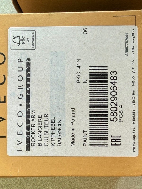 Рокер клапана Fiat Iveco Uaz Ducato Daily Patriot 244 250 2.3JTD - 3.0 HDI