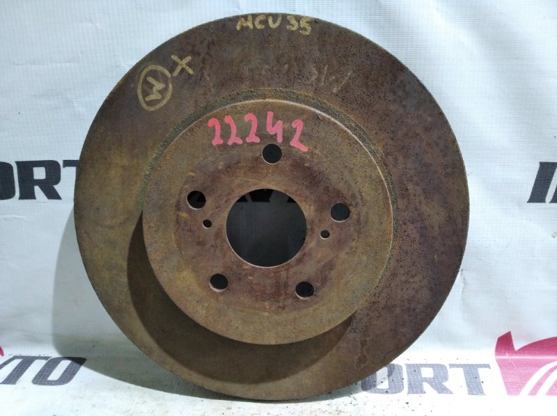 диск тормозной TOYOTA HARRIER MCU35W 1MZ-FE 2003-2013 передний 22242