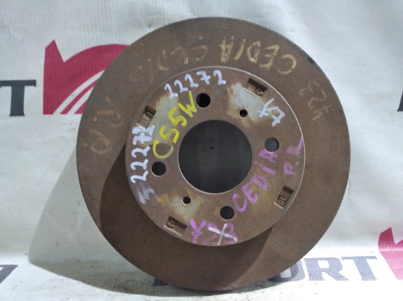 диск тормозной MITSUBISHI LANCER CEDIA CS5W 4G93-GDI 2000-2003 передний 22272