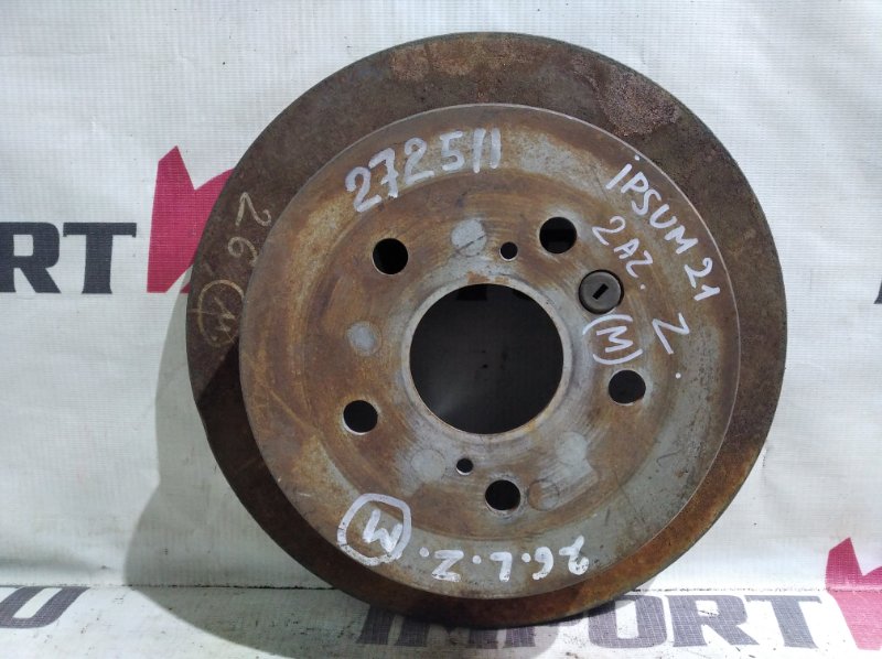 диск тормозной TOYOTA IPSUM ACM21W 2AZ-FE 2001-2009 задний 272511