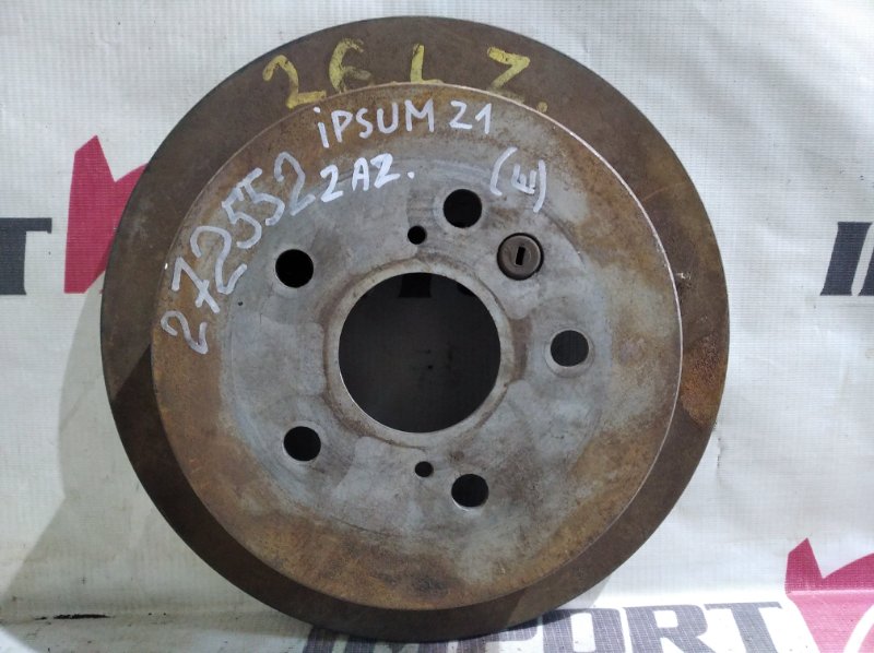 диск тормозной TOYOTA IPSUM ACM21W 2AZ-FE 2001-2009 задний 272552