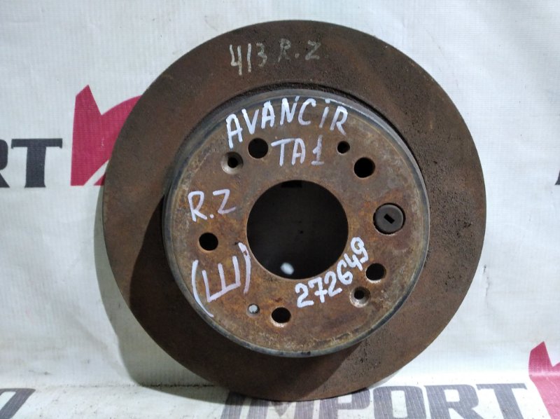 диск тормозной HONDA AVANCIER TA1 F23A 1999-2003 задний 272649