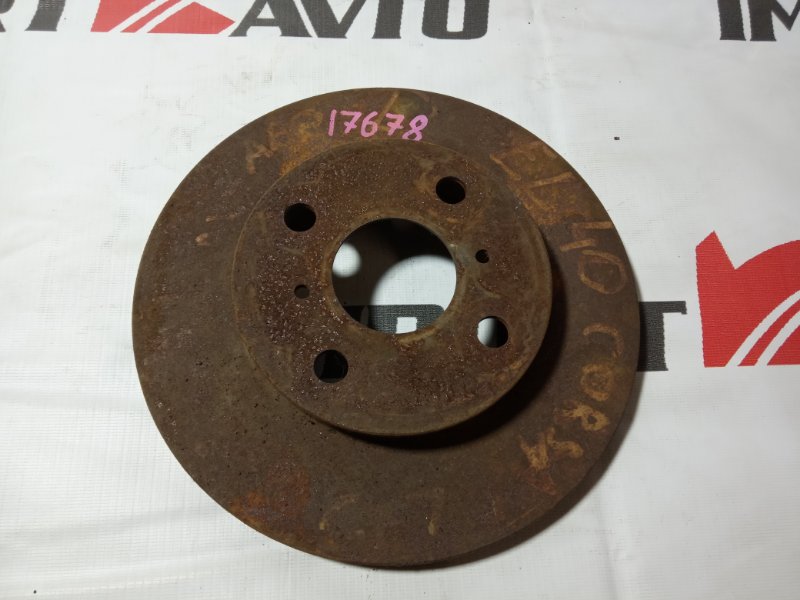 диск тормозной TOYOTA CORSA EL41 4E-FE 1990-1994 передний 17678