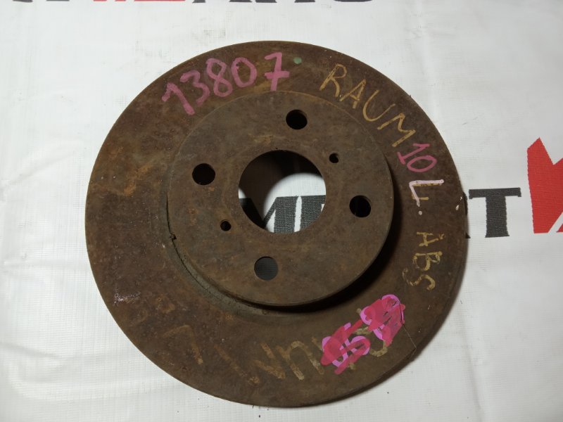 диск тормозной TOYOTA RAUM EXZ10 5E-FE 1997-1999 передний 13807