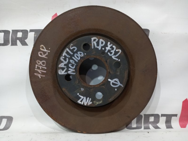 диск тормозной TOYOTA RACTIS NCP100 1NZ-FE 2007-2010 передний 324444