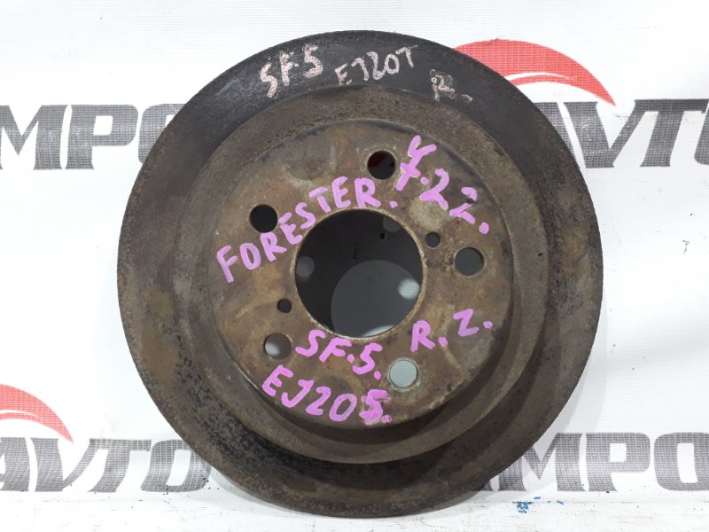 диск тормозной SUBARU FORESTER SF5 EJ205 1997-2002 задний 327742