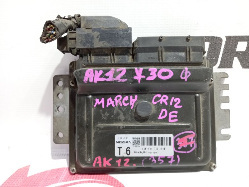 блок управления двигателя NISSAN MARCH AK12 CR12DE 2002-2010 369367