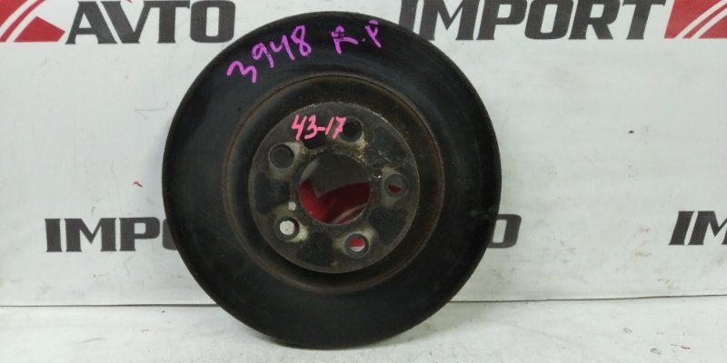 диск тормозной SUBARU LEGACY BH5 EJ206 1998-2001 передний 390378
