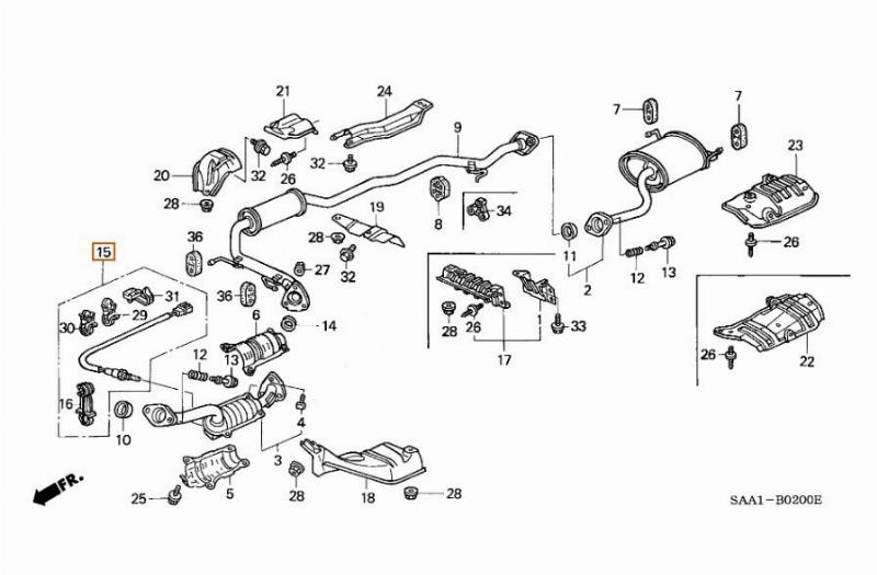 датчик кислородный HONDA FIT GD1 L13A 2001-2004 480567