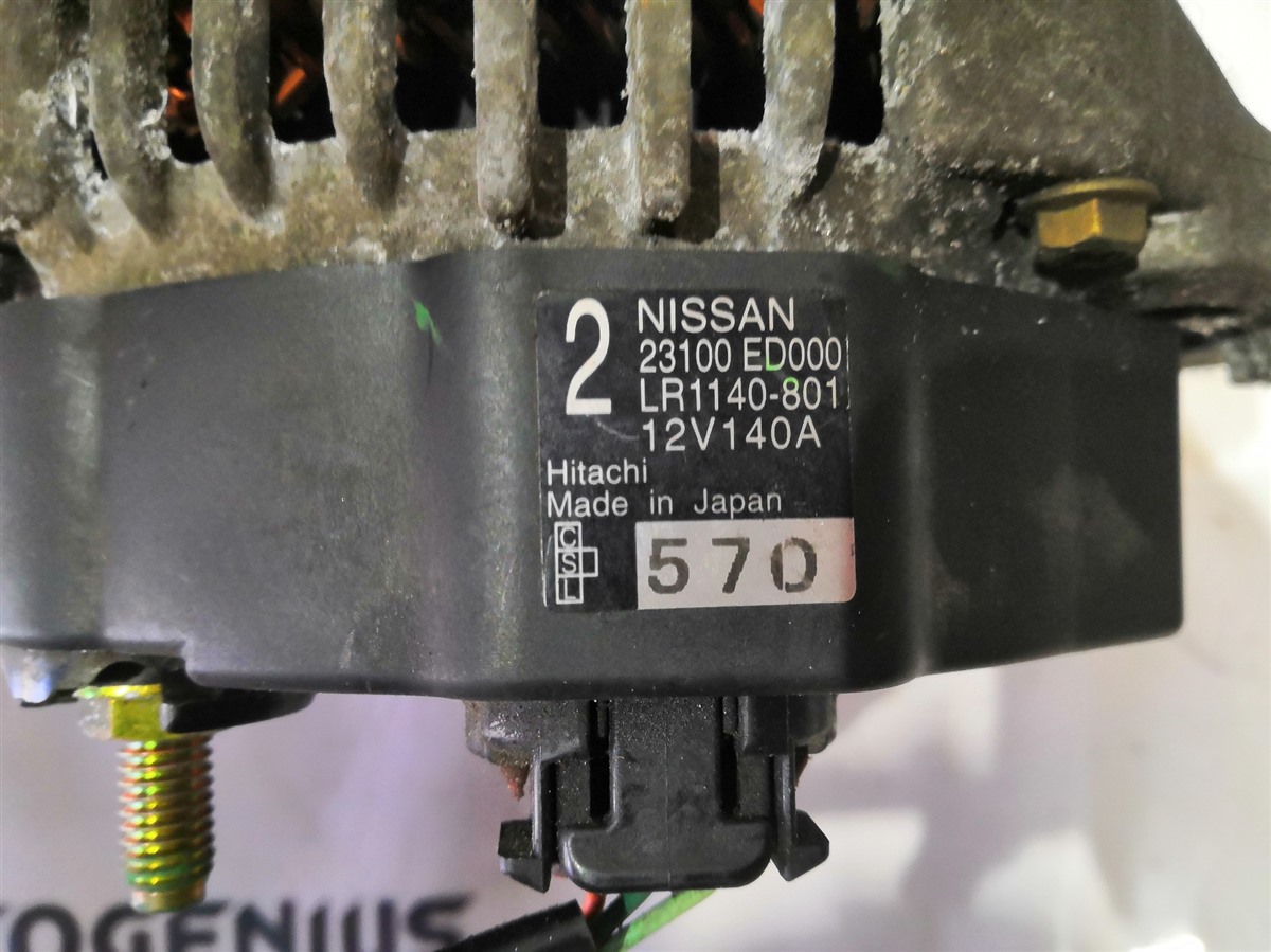 Генератор для NISSAN NOTE E11 HR15DE, 23100ED000, 23100ED000 2 ракурс Генератор для NISSAN NOTE E11 HR15DE, 23100ED000, 23100ED000 2 ракурс