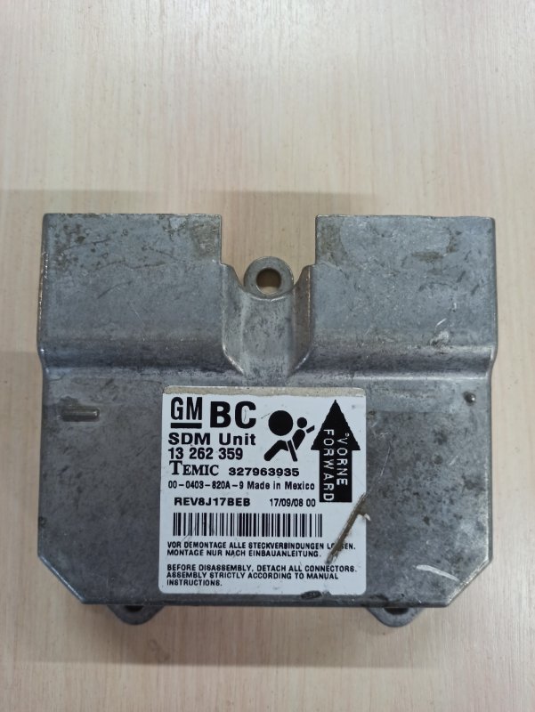 Блок управления аирбаг Opel Corsa D a12xer