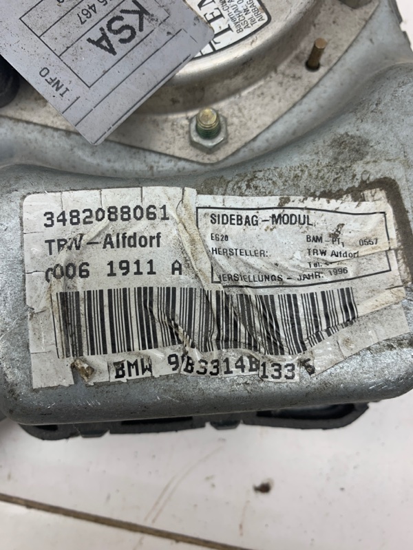 Подушка безопасности боковая передняя правая BMW 5 e39