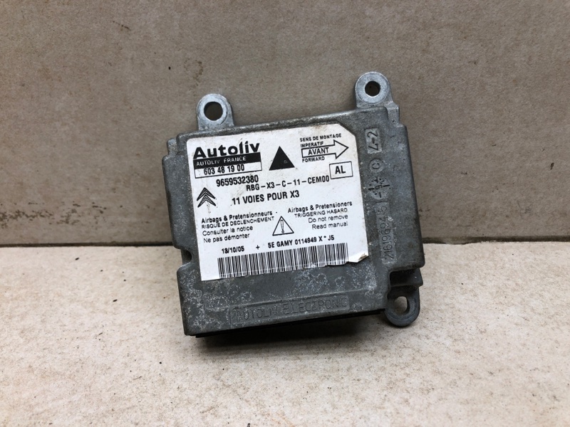 Блок управления AIRBAG Citroen C5 2005 1997cm3 140лс 9659532380 контрактная