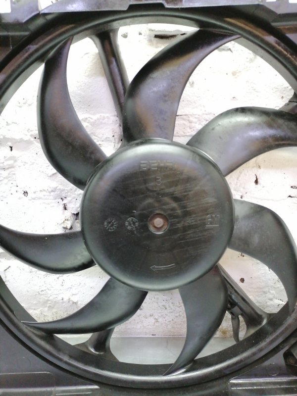 Вентилятор радиатора Corsa C 2004 5dr хэтчбек Z12XEP 1229см 80лс бенз