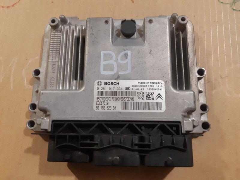 Блок управления двигателем Peugeot Partner 2008 TEPEE B9 0281017334 Б/У