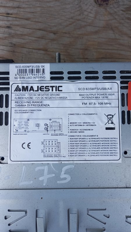 Магнитола MAJESTIC SCD-635