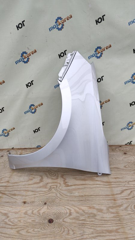 Крыло (без отв. п/повт.) переднее левое GRANTA (FL) 2018_ Платина / 691 ANALOG