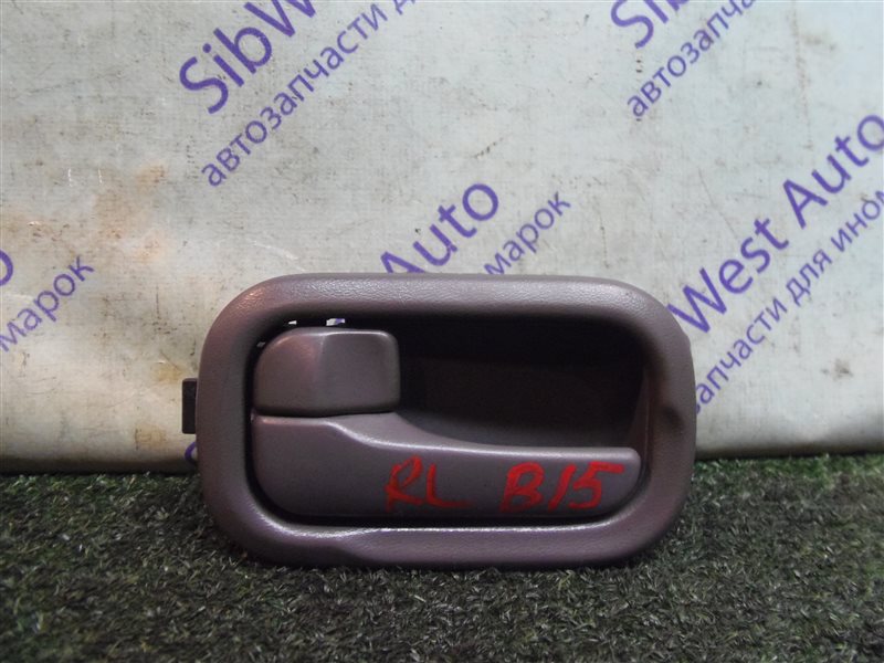 Ручка двери внутренняя Nissan Sunny B15 QG13DE 2001 задняя левая