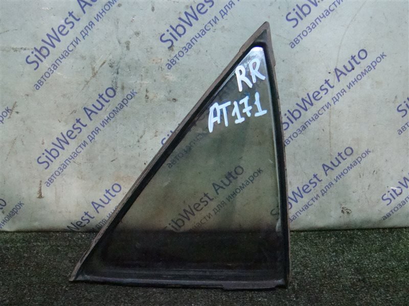 Форточка двери Toyota Carina AT171 4AFE 1989 задняя правая