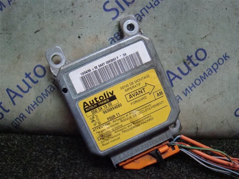 Блок управления airbag PEUGEOT 206 2AC TU3JP 2000 (б/у)