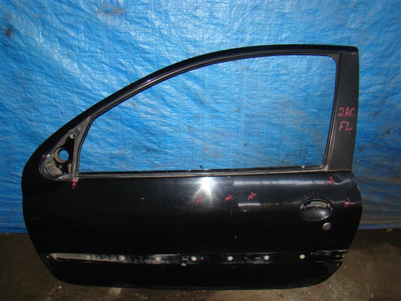 Дверь PEUGEOT 206 2AC TU3JP 1999 передняя левая (б/у)