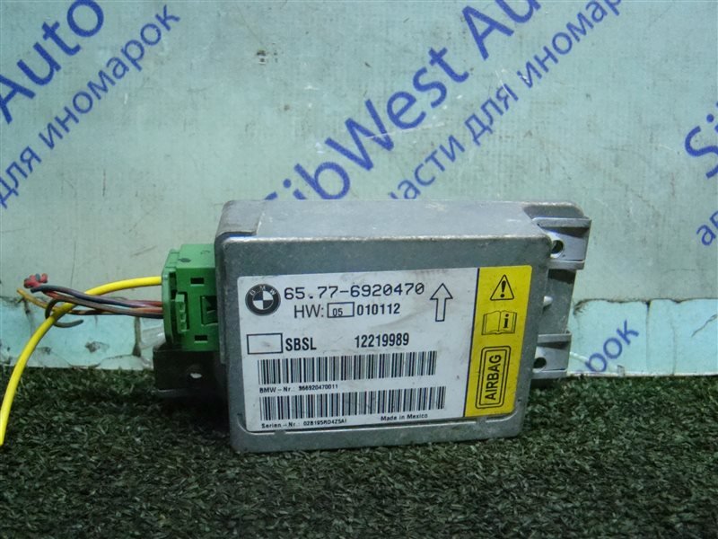 Блок управления airbag BMW 7-Series E65 N62B44 2002 (б/у)