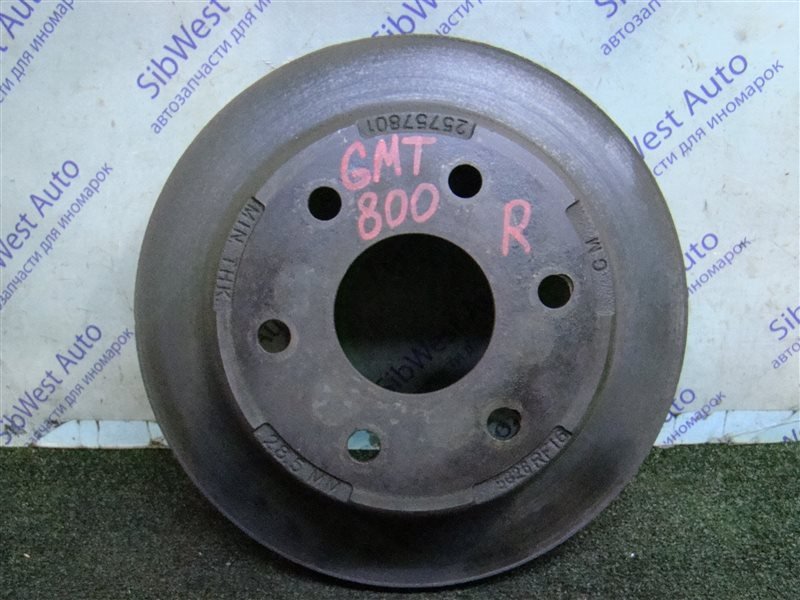 Тормозной диск CHEVROLET TAHOE GMT800 LM7 2003 задний (б/у)