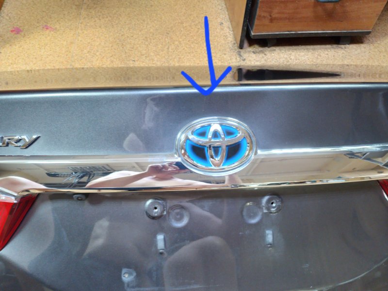 Крышка багажника ACV50 задняя Camry 2012-2014 AVV50 1ARFE