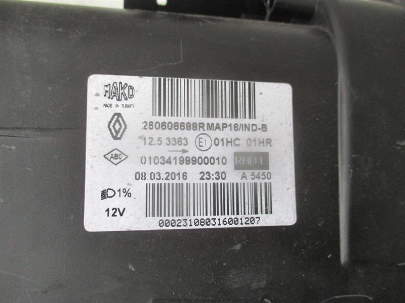 Фара левая RENAULT CLIO VF15R400ED