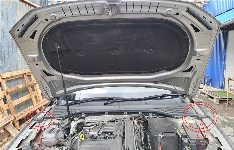 Упор капота Passat 2016 3G2 CZEA
