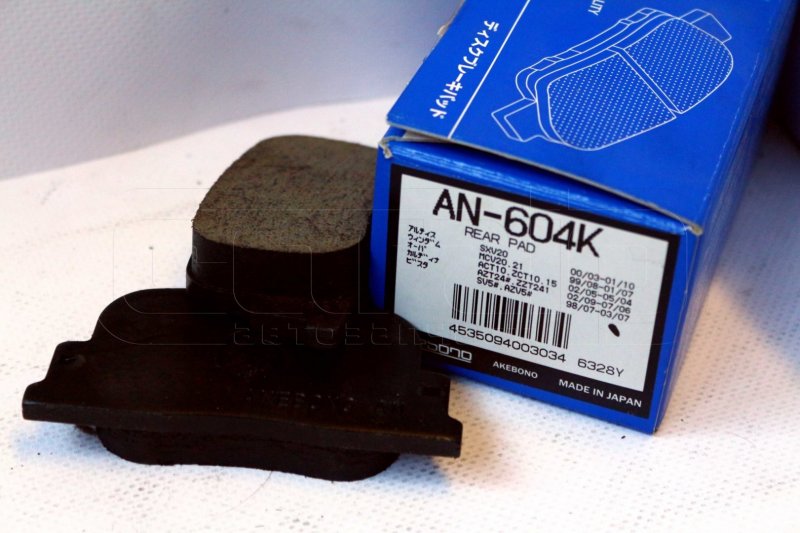 Колодки тормозные AKEBONO AN-604K 04466-32030 новая