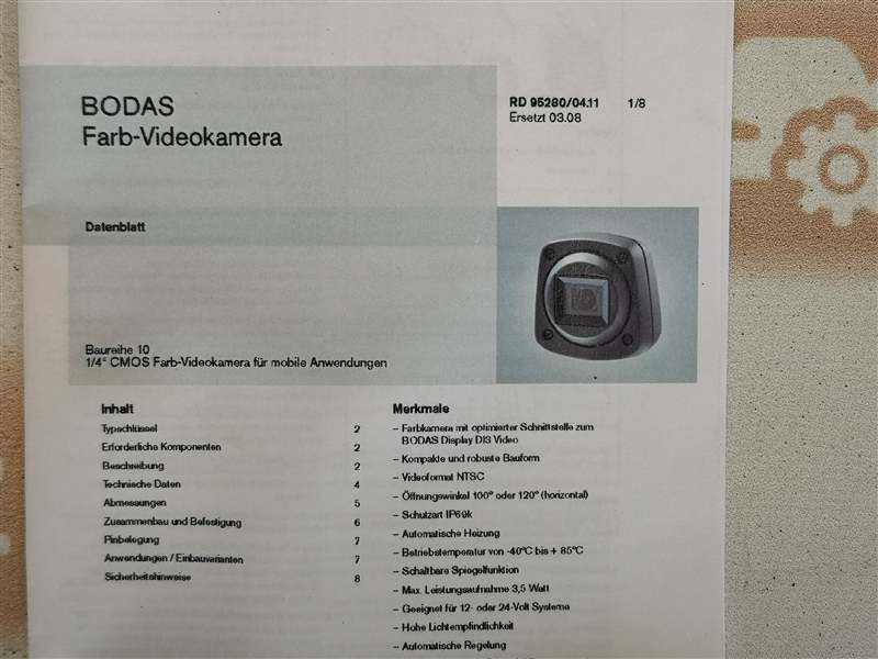 Камера заднего вида 3CX