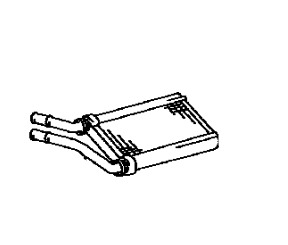 Радиатор печки Corolla Axio 2007 NZE144 1NZ-FE Радиатор печки Corolla Axio 2007 NZE144 1NZ-FE