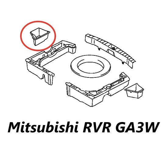 Ящик багажника правый RVR 2010 GA3W 4B10