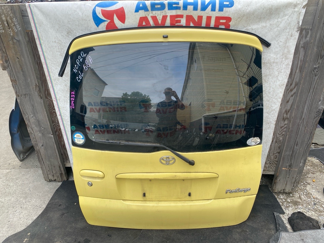 Дверь задняя TOYOTA FUNCARGO NCP20 задняя (б/у)