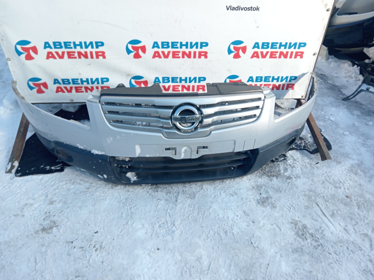 Бампер NISSAN DUALIS J10 передний (б/у)
