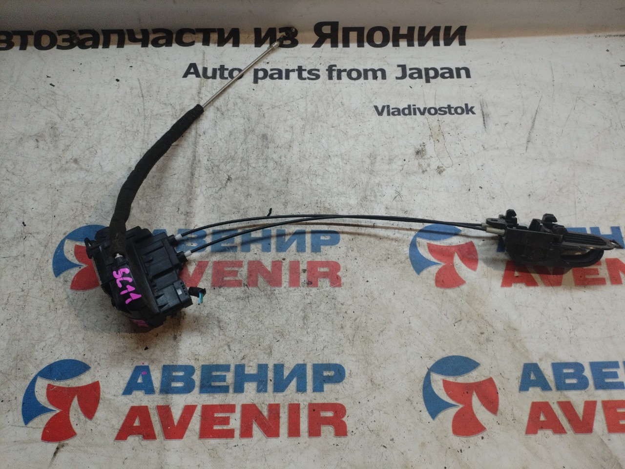 Замок двери NISSAN TIIDA C11 задний правый (б/у)