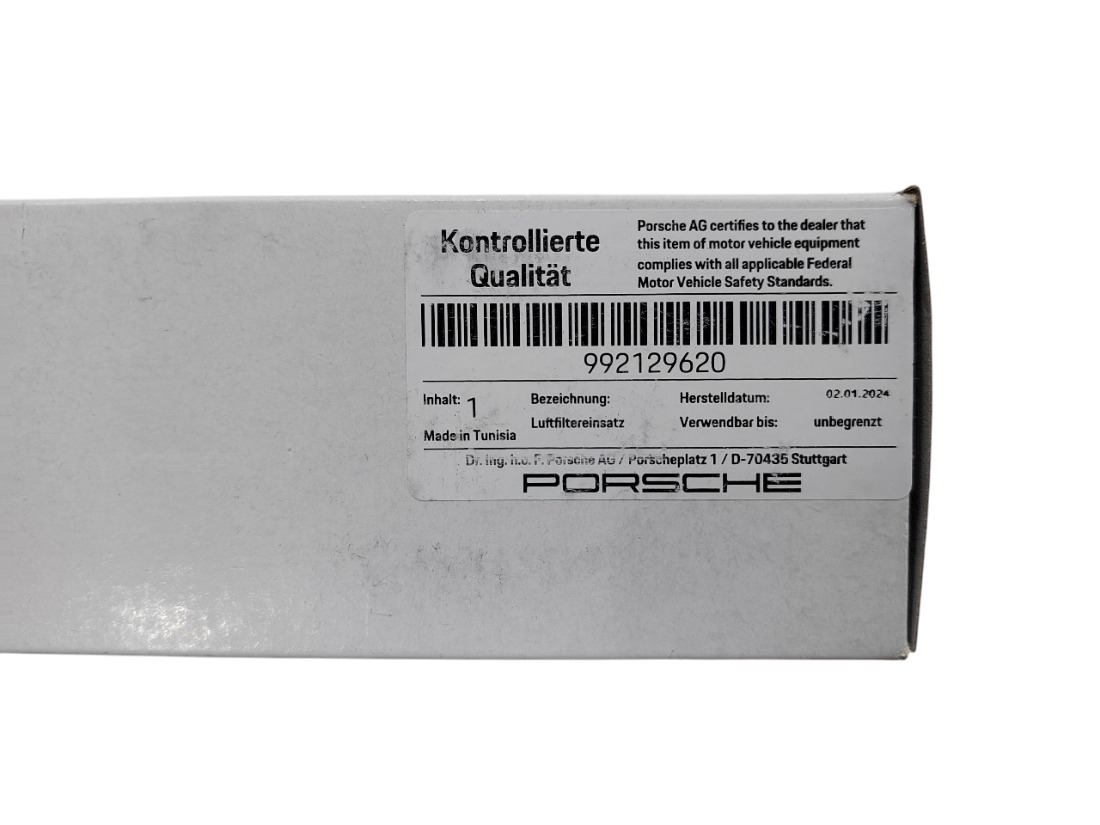 Воздушный фильтр левый 911 2020 992