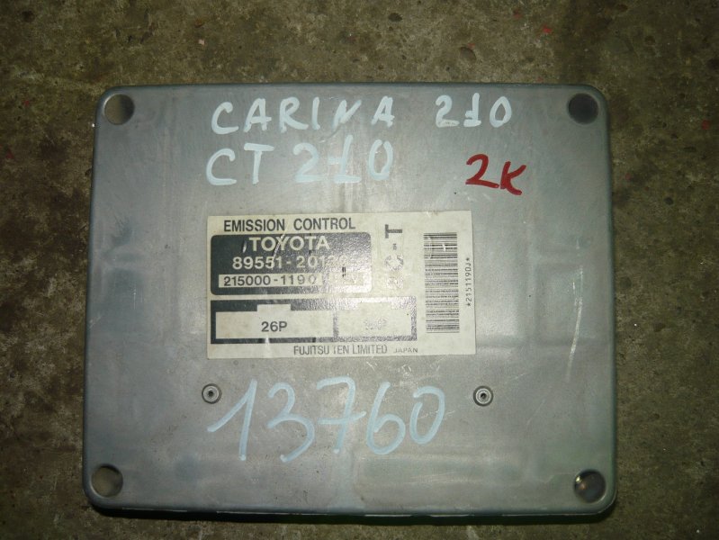 Блок efi Toyota Carina CT210 2C-T