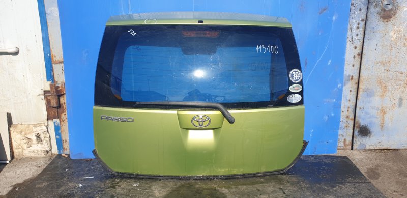 Дверь 5-я Toyota Passo KGC30 1KR-FE 2013