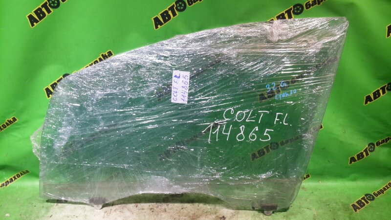 Стекло двери Mitsubishi Colt Z22A 4A90 2011 переднее левое