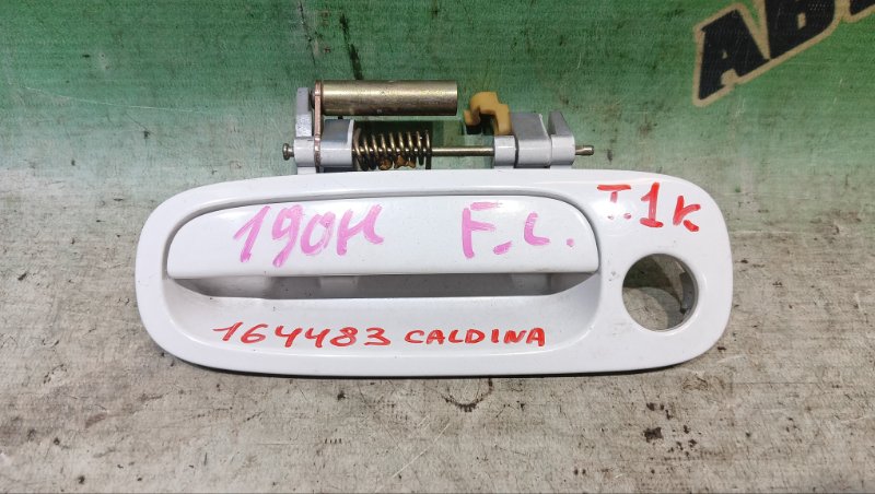 Ручка двери внешняя TOYOTA CALDINA ST215 3S-FE 1998 передняя левая (б/у)