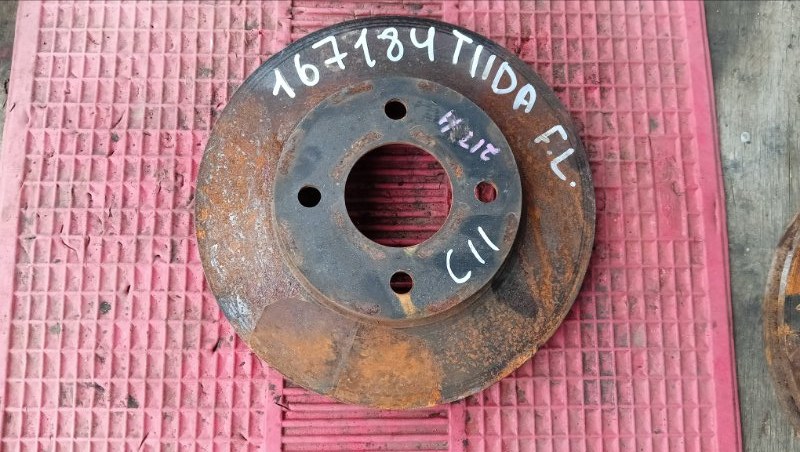 Диск тормозной NISSAN TIIDA LATIO SC11 HR15 2004 передний (б/у)