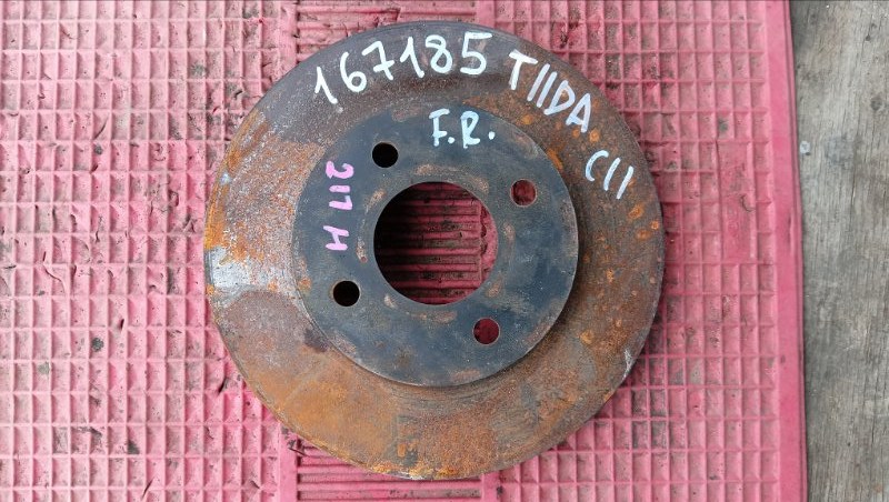 Диск тормозной NISSAN TIIDA LATIO SC11 HR15 2004 передний (б/у)